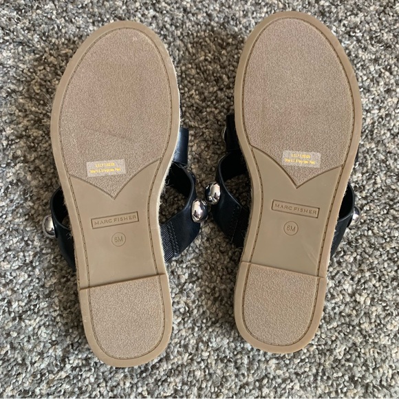 Marc Fisher Prisca Ball Studded Espadrilles Sandals Size 6 - Picture 9 of 11